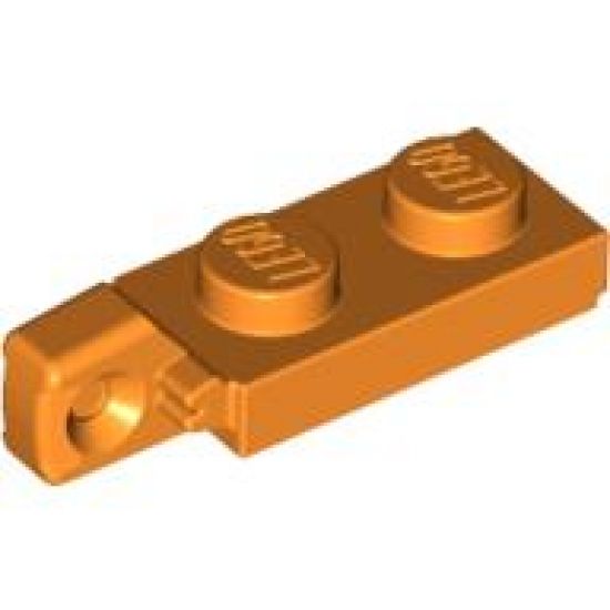 Hinge Plate 1 x 2 Locking with 1 Finger On End with Bottom Groove