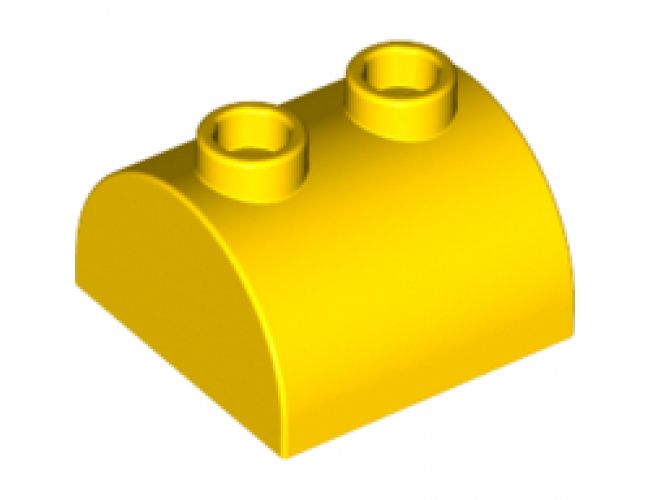 Slope, Curved 2 x 2 x 1 Double with Two Studs