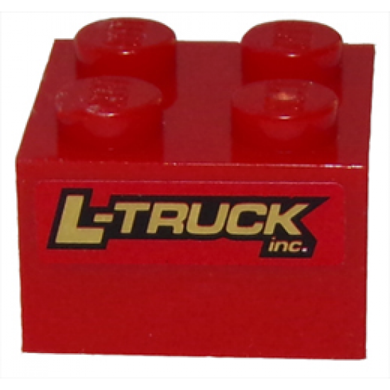 Brick 2 x 2 with 'L-TRUCK inc.' Pattern on Both Sides (Stickers) - Set 8147