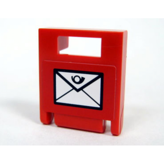 Container Box 2 x 2 x 2 Door with Slot and Mail Envelope Pattern (Sticker) - Set 7731