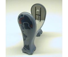 Animal, Body Part Dinosaur Legs Short, Set 6721 Pattern - Dark Gray, Red, Blue