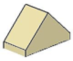 Slope 45 2 x 1 Double (Undetermined Underside Type)