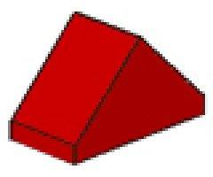 Slope 45 2 x 1 Double (Undetermined Underside Type)
