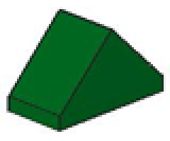 Slope 45 2 x 1 Double (Undetermined Underside Type)
