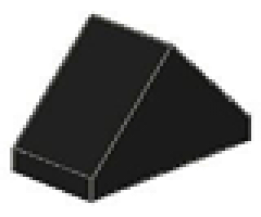Slope 45 2 x 1 Double (Undetermined Underside Type)