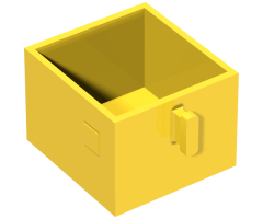 Duplo, Furniture Drawer 2 x 2 with Pull Handle