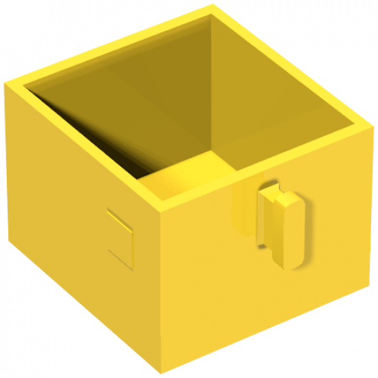 Duplo, Furniture Drawer 2 x 2 with Pull Handle