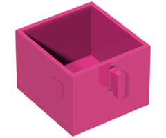 Duplo, Furniture Drawer 2 x 2 with Pull Handle