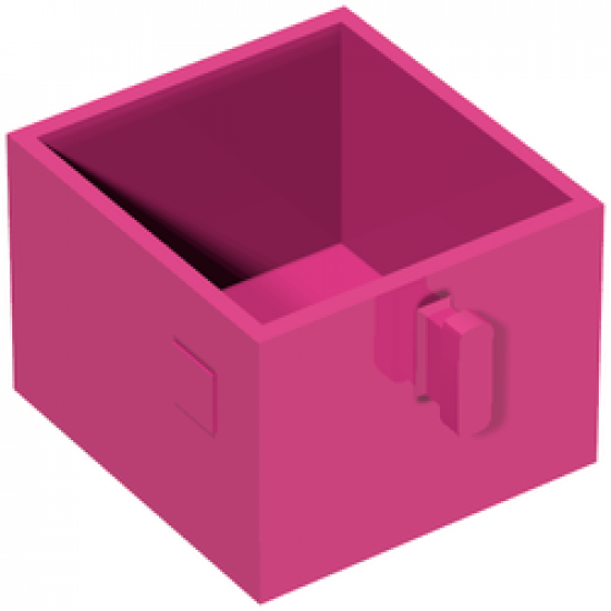Duplo, Furniture Drawer 2 x 2 with Pull Handle