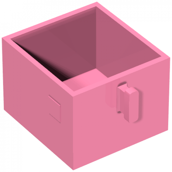Duplo, Furniture Drawer 2 x 2 with Pull Handle