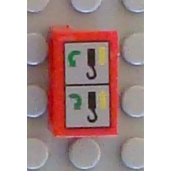 Panel 1 x 2 x 1 with Helicopter Hook Instructions Pattern (Sticker) - Set 8856