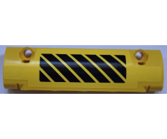 Technic, Panel Curved 11 x 3 with Black and Yellow Danger Stripes Pattern Model Left Side (Sticker) - Set 42030