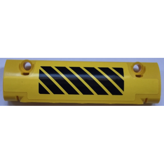 Technic, Panel Curved 11 x 3 with Black and Yellow Danger Stripes Pattern Model Left Side (Sticker) - Set 42030