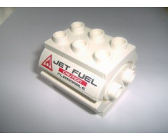 Duplo Container Water Container with 'JET FUEL CAUTION FLAMMABLE' and Warning Sign Pattern on Both Sides (Stickers) - Set 7843