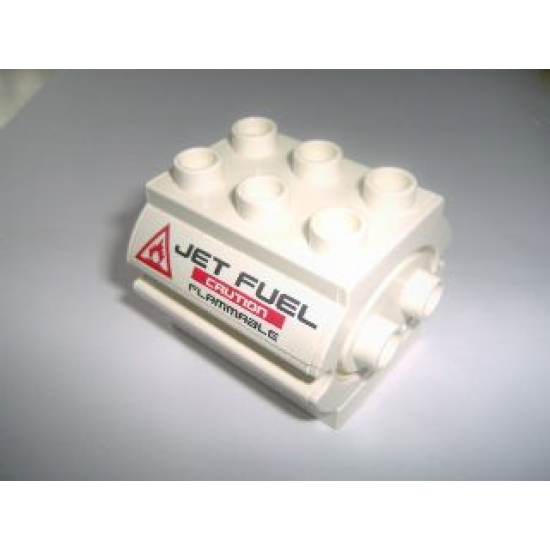 Duplo Container Water Container with 'JET FUEL CAUTION FLAMMABLE' and Warning Sign Pattern on Both Sides (Stickers) - Set 7843