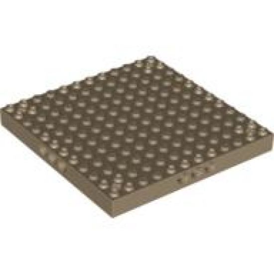Brick, Modified 12 x 12 with 3 Pin Holes on each Side and Axle Holes in Corners