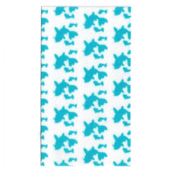 Duplo, Cloth Towel 3 x 6 with Medium Azure Koi Fishes Pattern