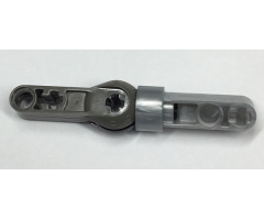 Technic Rotation Joint Ball and Pearl Light Gray Socket Assembly with Liftarm Thick, 8L