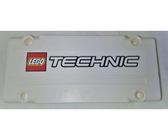 Technic, Panel Plate 5 x 11 x 1 with LEGO TECHNIC Logo Pattern (Sticker) - Set 9398
