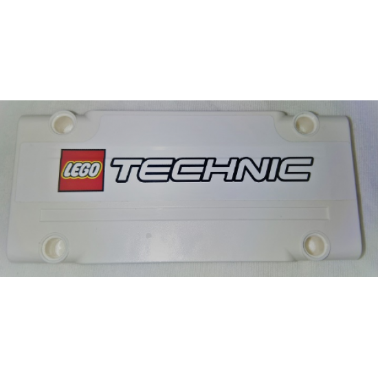 Technic, Panel Plate 5 x 11 x 1 with LEGO TECHNIC Logo Pattern (Sticker) - Set 9398