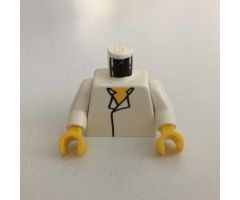 Torso SW Shirt Open Collar, Yellow Chest Pattern (Han Solo) / White Arms / Yellow Hands