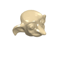 Minifigure, Head, Modified Dobby Type 1 Plain