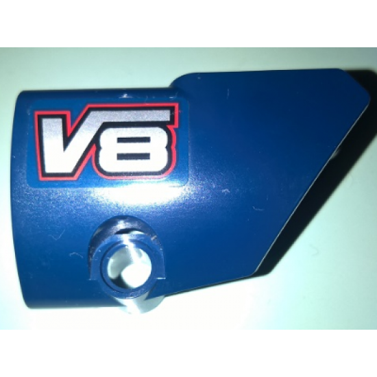 Technic, Panel Fairing # 2 Small Smooth Short, Side B with 'V8' Pattern (Sticker) - Set 41999
