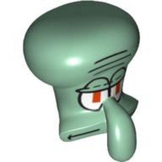 Minifigure, Head, Modified Squidward Pattern