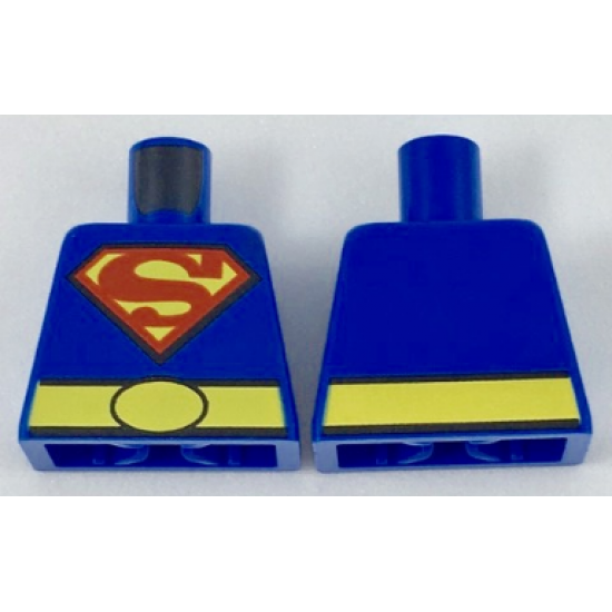 Torso Shirt with Red and Yellow Superman 'S' Logo and Wide Yellow Belt Pattern