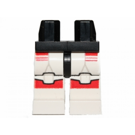 Hips and White Legs with Red SW Shock Trooper Armor Pattern