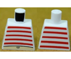 Torso SpongeBob Red Stripes and Navel Pattern