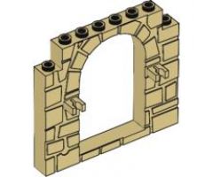Door, Frame 1 x 8 x 6 with Stone Pattern and Clips