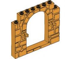 Door, Frame 1 x 8 x 6 with Stone Pattern and Clips