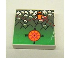 Tile 2 x 2 with Map Orient Mount Everest Pattern
