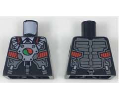 Torso Business Suit and Tie with Breathing Apparatus and Octan Logo Pattern