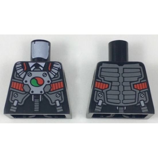 Torso Business Suit and Tie with Breathing Apparatus and Octan Logo Pattern