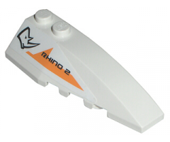 Wedge 6 x 2 Right with 'RHINO 2' Pattern (Sticker) - Set 7699