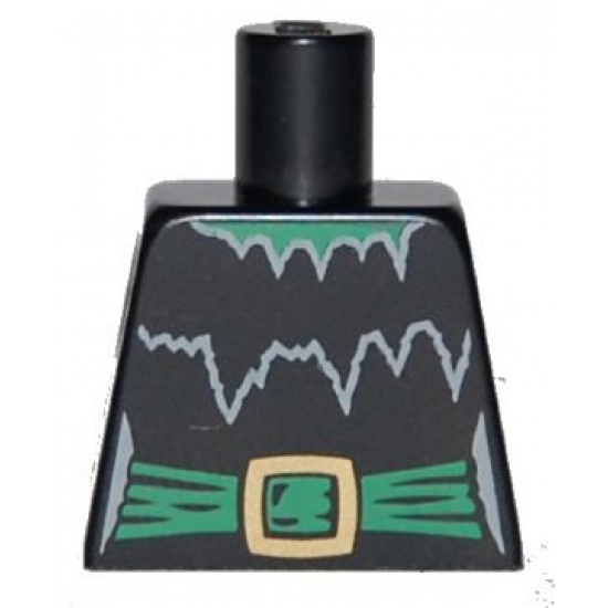 Torso Witch with Torn Collar and Green Belt with Gold Buckle Pattern