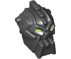 Minifigure, Head, Modified Bionicle Inika Toa Nuparu Pattern