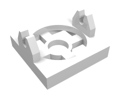 Magnet Holder Tile 2 x 2 - Short Arms