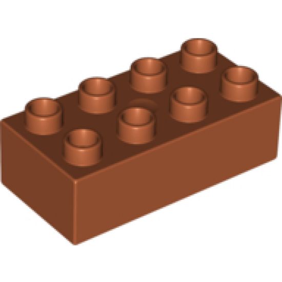 Duplo, Brick 2 x 4 with Stone Wall Pattern