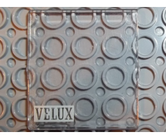 Glass for Window 4 x 4 x 3 Roof with VELUX Logo Pattern - Set 6374-2