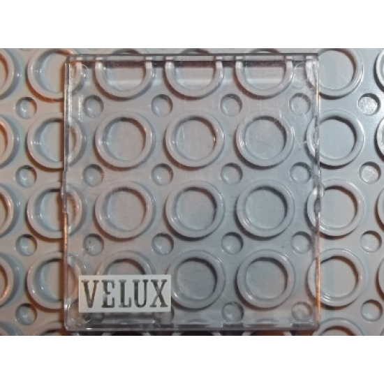 Glass for Window 4 x 4 x 3 Roof with VELUX Logo Pattern - Set 6374-2