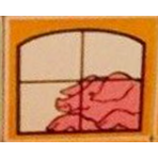 Duplo, Tile 2 x 2 x 1 with Stable Mosaic Picture 11 Pattern (Set 9220)