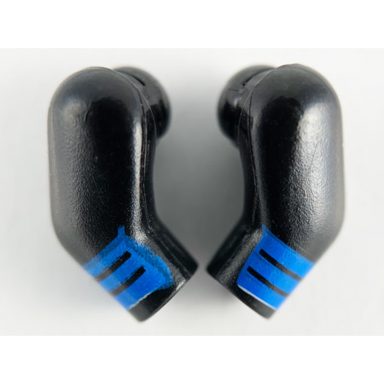 Arm, (Matching Left and Right) Pair with 3 Blue Stripes Pattern