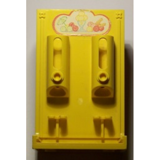 Scala Ice Cream Unit with Ice Cream and Fruit Pattern (Stickers) - Set 3116
