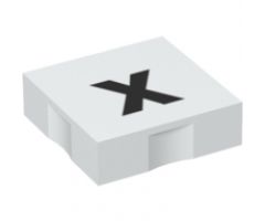Duplo, Tile 2 x 2 with Black Lowercase Letter x Pattern