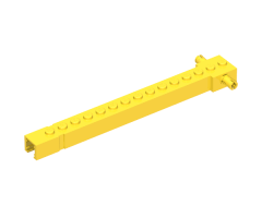 Crane Arm Outside, Wide with End Notch, 2 Fixed Rotatable Friction Pins