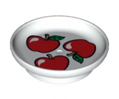 Duplo, Figure Wear & Utensil Dish with 3 Apples Pattern