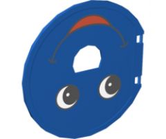 Duplo Ball Tube Exit Door with Smiling Face Pattern